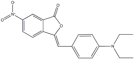 3-[4-(diethylamino)benzylidene]-6-nitro-2-benzofuran-1(3H)-one Structure