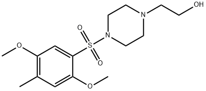 2-{4-[(2,5-dimethoxy-4-methylphenyl)sulfonyl]-1-piperazinyl}ethanol Structure
