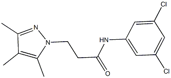 N-(3,5-dichlorophenyl)-3-(3,4,5-trimethyl-1H-pyrazol-1-yl)propanamide Structure