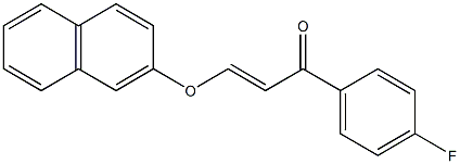 1-(4-fluorophenyl)-3-(2-naphthyloxy)-2-propen-1-one Structure