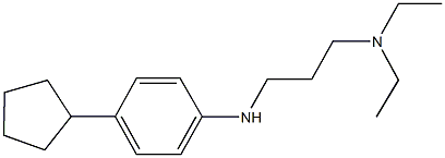 N~1~-(4-cyclopentylphenyl)-N~3~,N~3~-diethyl-1,3-propanediamine Structure