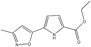 ethyl 5-(3-methyl-5-isoxazolyl)-1H-pyrrole-2-carboxylate Structure