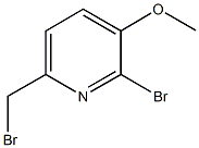 2-bromo-6-(bromomethyl)-3-pyridinyl methyl ether 구조식 이미지