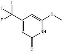 6-(methylsulfanyl)-4-(trifluoromethyl)-2(1H)-pyridinone Structure