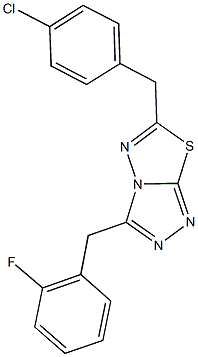 6-(4-chlorobenzyl)-3-(2-fluorobenzyl)[1,2,4]triazolo[3,4-b][1,3,4]thiadiazole Structure