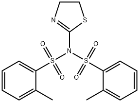 N-(4,5-dihydro-1,3-thiazol-2-yl)-2-methyl-N-[(2-methylphenyl)sulfonyl]benzenesulfonamide Structure