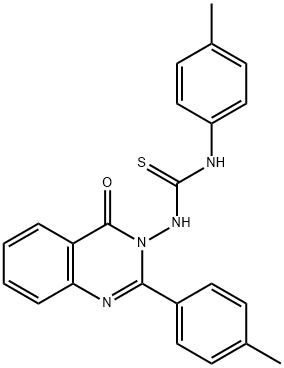 N-(4-methylphenyl)-N'-(2-(4-methylphenyl)-4-oxo-3(4H)-quinazolinyl)thiourea Structure