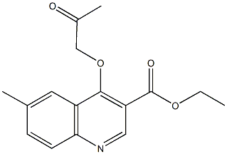 ethyl 6-methyl-4-(2-oxopropoxy)-3-quinolinecarboxylate 구조식 이미지