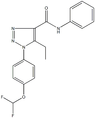 1-[4-(difluoromethoxy)phenyl]-5-ethyl-N-phenyl-1H-1,2,3-triazole-4-carboxamide Structure