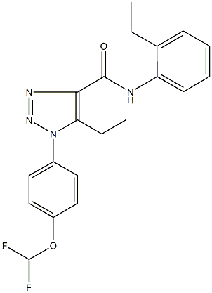 1-[4-(difluoromethoxy)phenyl]-5-ethyl-N-(2-ethylphenyl)-1H-1,2,3-triazole-4-carboxamide Structure