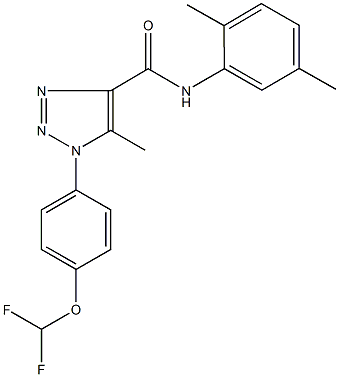 1-[4-(difluoromethoxy)phenyl]-N-(2,5-dimethylphenyl)-5-methyl-1H-1,2,3-triazole-4-carboxamide Structure