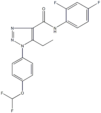 1-[4-(difluoromethoxy)phenyl]-N-(2,4-difluorophenyl)-5-ethyl-1H-1,2,3-triazole-4-carboxamide Structure