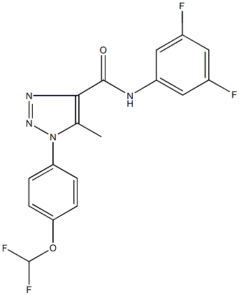 1-[4-(difluoromethoxy)phenyl]-N-(3,5-difluorophenyl)-5-methyl-1H-1,2,3-triazole-4-carboxamide Structure