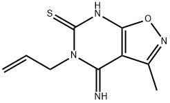 5-allyl-4-imino-3-methyl-4,5-dihydroisoxazolo[5,4-d]pyrimidine-6-thiol Structure