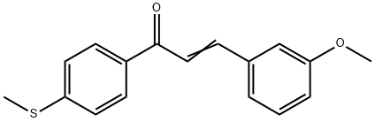 3-(3-methoxyphenyl)-1-[4-(methylsulfanyl)phenyl]-2-propen-1-one 구조식 이미지