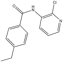 N-(2-chloro-3-pyridinyl)-4-ethylbenzamide 구조식 이미지