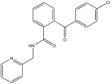 2-(4-chlorobenzoyl)-N-(2-pyridinylmethyl)benzamide Structure