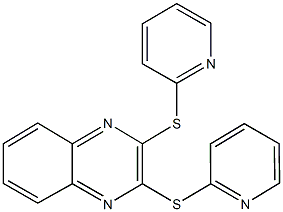 2,3-bis(2-pyridinylsulfanyl)quinoxaline Structure