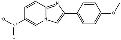 6-nitro-2-(4-methoxyphenyl)imidazo[1,2-a]pyridine 구조식 이미지