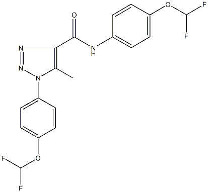 N,1-bis[4-(difluoromethoxy)phenyl]-5-methyl-1H-1,2,3-triazole-4-carboxamide 구조식 이미지