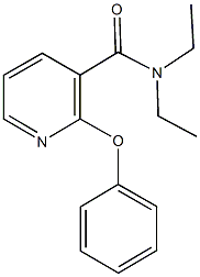 N,N-diethyl-2-phenoxynicotinamide 구조식 이미지