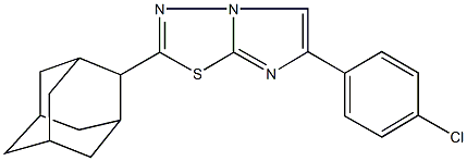 2-(2-adamantyl)-6-(4-chlorophenyl)imidazo[2,1-b][1,3,4]thiadiazole Structure