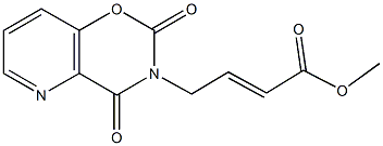 methyl 4-(2,4-dioxo-2H-pyrido[2,3-e][1,3]oxazin-3(4H)-yl)-2-butenoate Structure