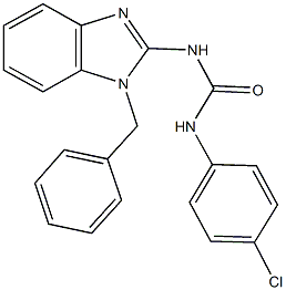 N-(1-benzyl-1H-benzimidazol-2-yl)-N'-(4-chlorophenyl)urea 구조식 이미지