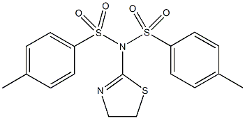N-(4,5-dihydro-1,3-thiazol-2-yl)-4-methyl-N-[(4-methylphenyl)sulfonyl]benzenesulfonamide Structure