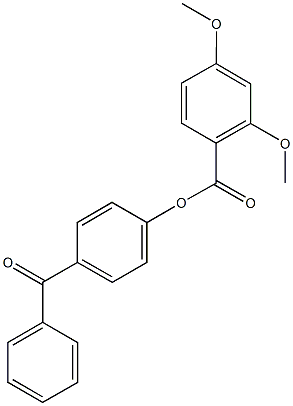 4-benzoylphenyl 2,4-dimethoxybenzoate Structure
