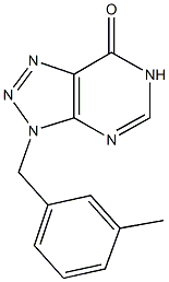 3-(3-methylbenzyl)-3,6-dihydro-7H-[1,2,3]triazolo[4,5-d]pyrimidin-7-one Structure