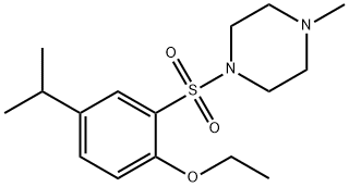 ethyl 4-isopropyl-2-[(4-methyl-1-piperazinyl)sulfonyl]phenyl ether 구조식 이미지