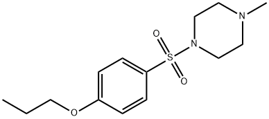 1-methyl-4-[(4-propoxyphenyl)sulfonyl]piperazine Structure