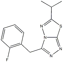 3-(2-fluorobenzyl)-6-isopropyl[1,2,4]triazolo[3,4-b][1,3,4]thiadiazole Structure