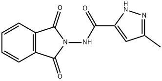 N-(1,3-dioxo-1,3-dihydro-2H-isoindol-2-yl)-3-methyl-1H-pyrazole-5-carboxamide 구조식 이미지