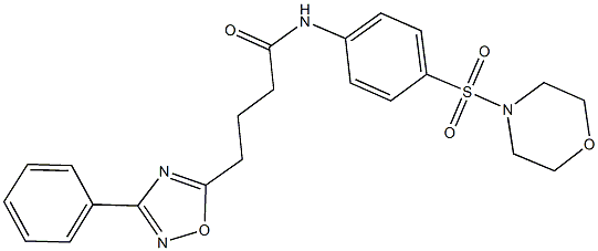 N-[4-(4-morpholinylsulfonyl)phenyl]-4-(3-phenyl-1,2,4-oxadiazol-5-yl)butanamide Structure