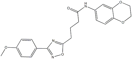 N-(2,3-dihydro-1,4-benzodioxin-6-yl)-4-[3-(4-methoxyphenyl)-1,2,4-oxadiazol-5-yl]butanamide Structure