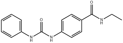 4-[(anilinocarbonyl)amino]-N-ethylbenzamide Structure