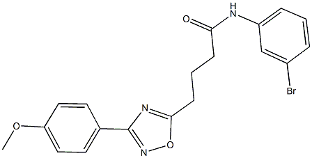 N-(3-bromophenyl)-4-[3-(4-methoxyphenyl)-1,2,4-oxadiazol-5-yl]butanamide 구조식 이미지