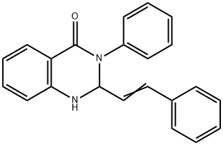 3-phenyl-2-(2-phenylvinyl)-2,3-dihydro-4(1H)-quinazolinone 구조식 이미지