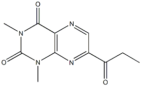 1,3-dimethyl-7-propionyl-2,4(1H,3H)-pteridinedione 구조식 이미지