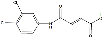 methyl 4-(3,4-dichloroanilino)-4-oxo-2-butenoate 구조식 이미지