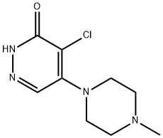 4-chloro-5-(4-methyl-1-piperazinyl)-3(2H)-pyridazinone 구조식 이미지