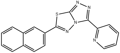 6-(2-naphthyl)-3-(2-pyridinyl)[1,2,4]triazolo[3,4-b][1,3,4]thiadiazole Structure