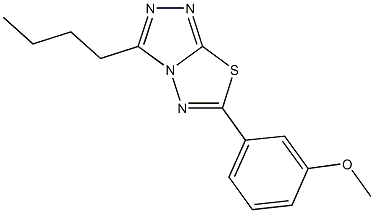 3-butyl-6-(3-methoxyphenyl)[1,2,4]triazolo[3,4-b][1,3,4]thiadiazole Structure