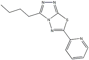 3-butyl-6-(2-pyridinyl)[1,2,4]triazolo[3,4-b][1,3,4]thiadiazole Structure
