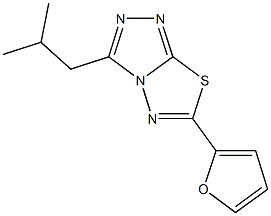 6-(2-furyl)-3-isobutyl[1,2,4]triazolo[3,4-b][1,3,4]thiadiazole Structure