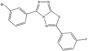 3-(3-bromophenyl)-6-(3-fluorophenyl)[1,2,4]triazolo[3,4-b][1,3,4]thiadiazole Structure