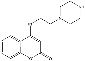 4-{[2-(1-piperazinyl)ethyl]amino}-2H-chromen-2-one 구조식 이미지