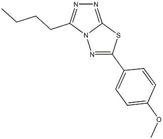 3-butyl-6-(4-methoxyphenyl)[1,2,4]triazolo[3,4-b][1,3,4]thiadiazole Structure